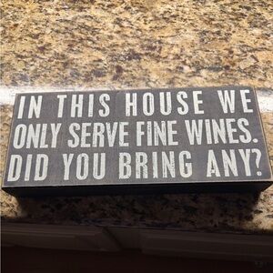 Bar sign 14 x 6. About 1.5 inches deep
